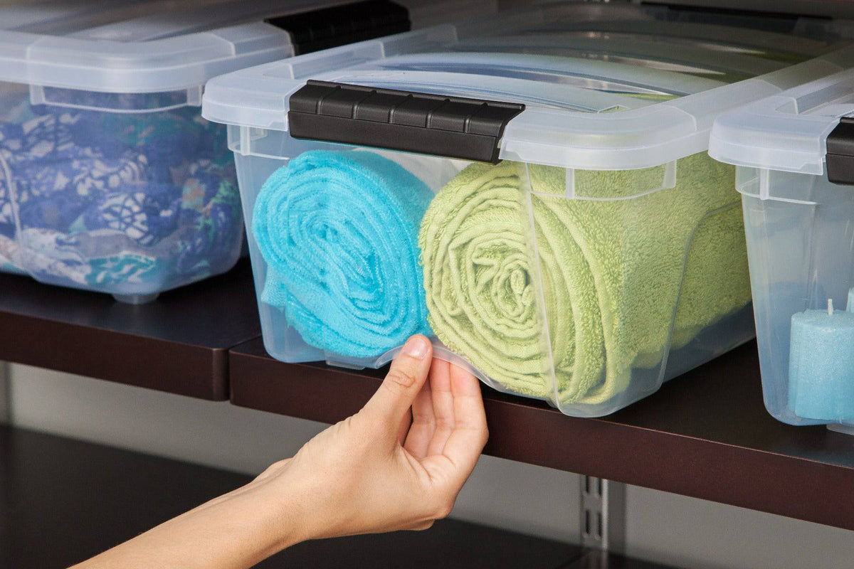 Stack & Pull Storage Box - 12 QT, Clear