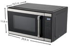 Hamilton Beach 1.1 Cu. Ft. Microwave Oven, Countertop, Black and Stainless Steel