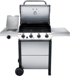 Char-Broil 463377319 Performance 4-Burner Cart Style Liquid Propane Gas Grill, Stainless Steel
