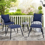 Ainfox 7 Pcs Outdoor Patio Furniture Sofa Set on Sale, Grey Rattan Grey Cushion