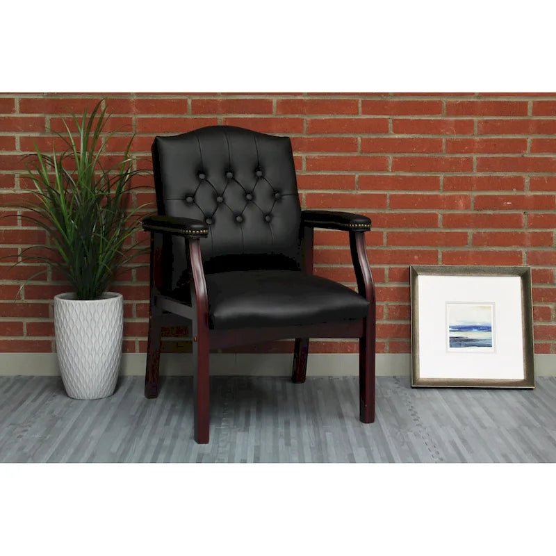 Classic Black Guest Chair by Boss