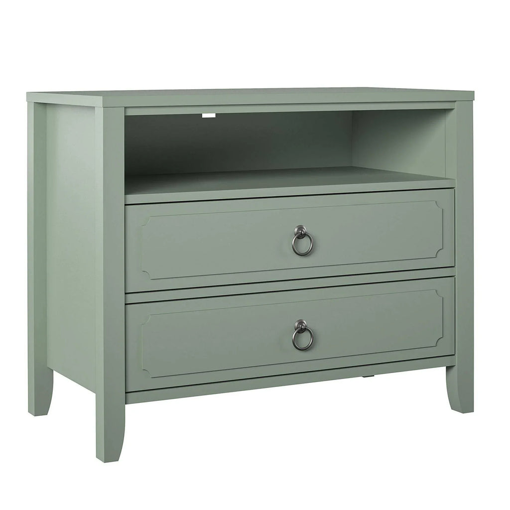 Drawer Nightstand, Green