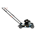 SENIX Gas Lawn Mower, 20-Inch, 125 cc 4-Cycle Briggs & Stratton Engine, Push Lawnmower with Side Discharge, 3-Position Height Adjustment, LSPG-L2, Blue