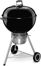 Weber Original Kettle Premium Charcoal Grill, 22-Inch, Black Outdoor BBQ Grill with Built‑In