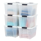 Stack & Pull Storage Box - 40 QT 6 Pack
