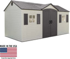 6446 Outdoor Storage Shed, 8 x 15 Foot, Desert Sand