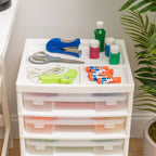 5-Case Scrapbook Cart, White
