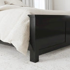 Homestyles Oak Park Black Wood Queen Bed and Nightstand Set - 2 Pieces