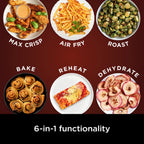Ninja Air Fryer Pro XL 6-in-1 with 6.5 QT Capacity, Max Crisp, Air Fry, Air Roast, Bake, Reheat, Dehydrate