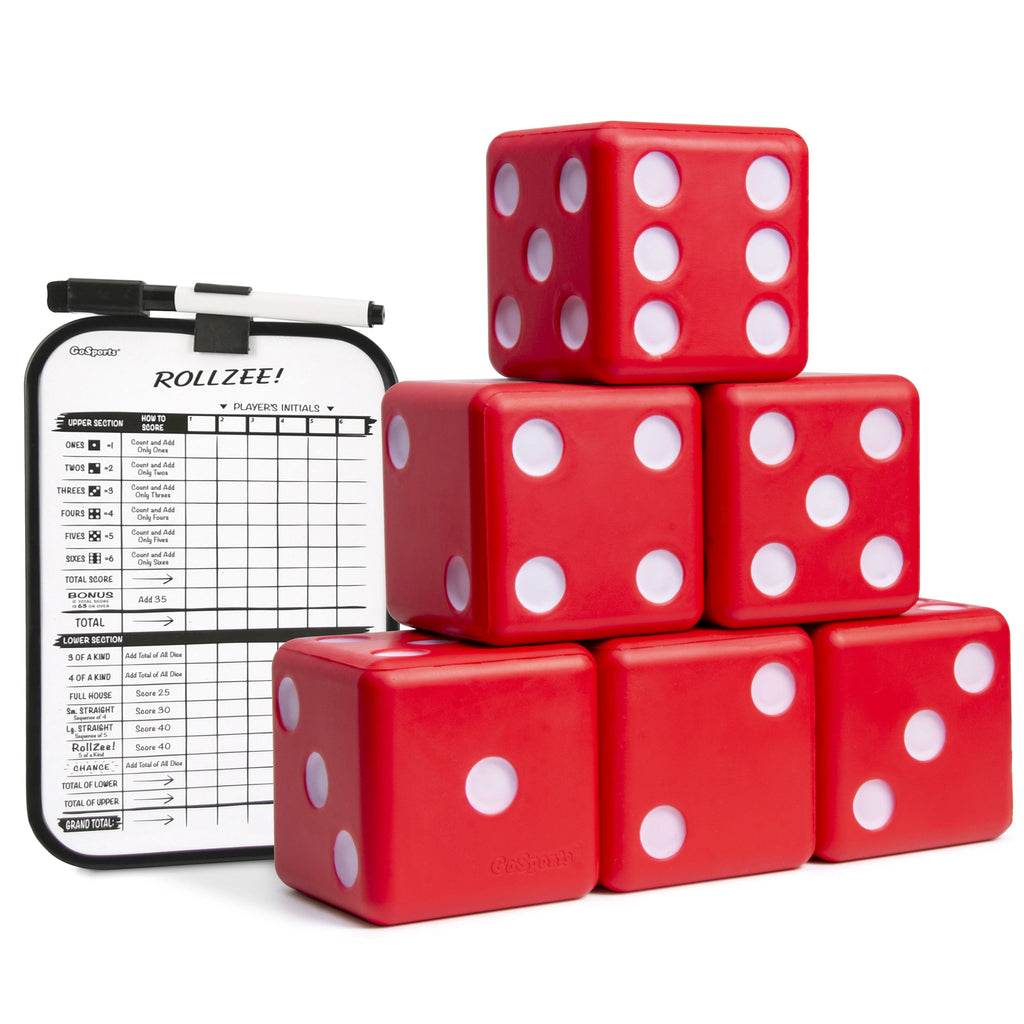 3.5" Giant Foam Playing Dice Set