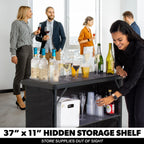 Lightweight Portable Bar with Black Skirt