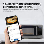 TOSHIBA 4-in-1 ML-EC42P(SS) Countertop Microwave Oven, Smart Sensor, Convection, Air Fryer Combo, Mute Function, Position Memory 13.6" Turntable, 1.5 Cu Ft, 1000W, Silver