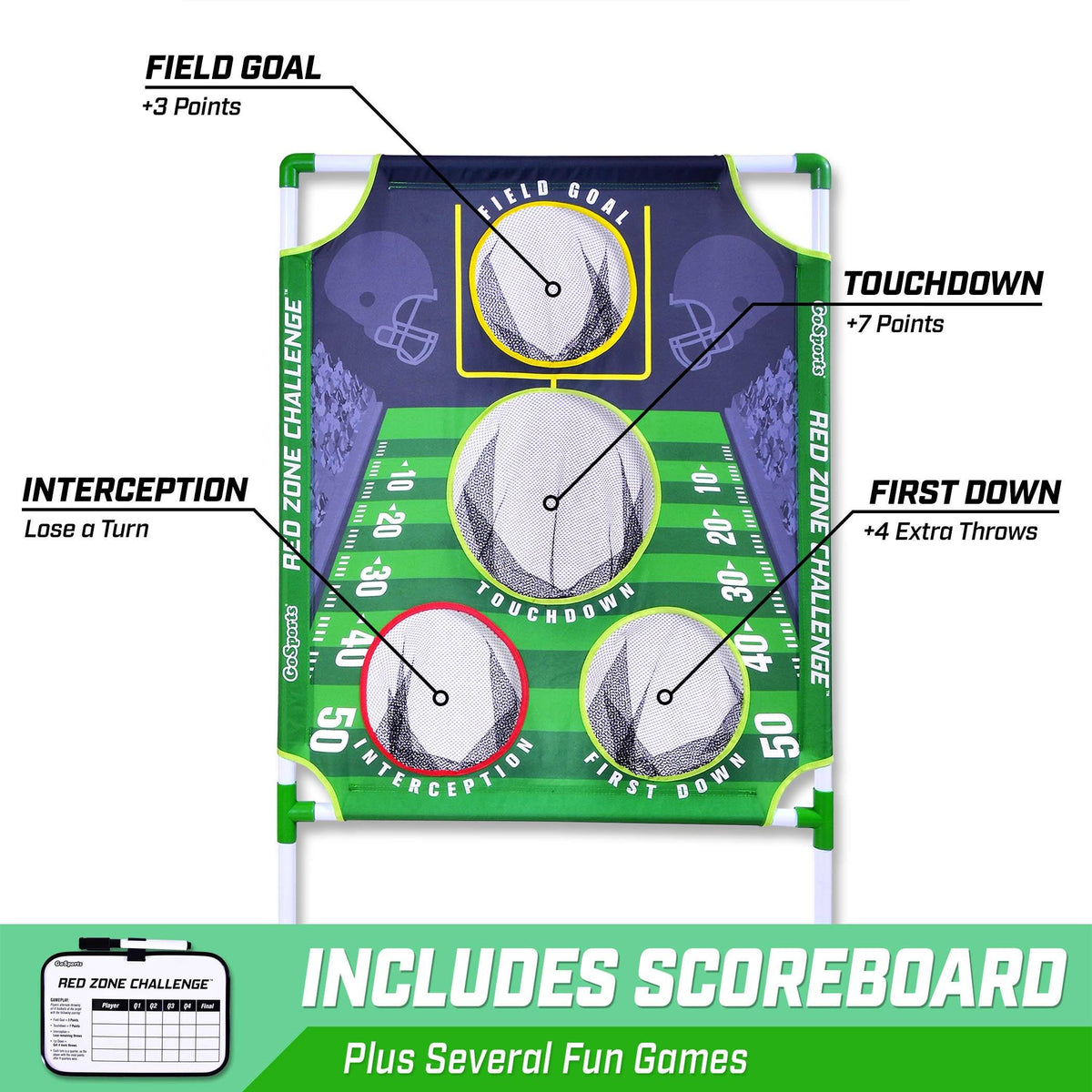 Red Zone Challenge Football Toss Game