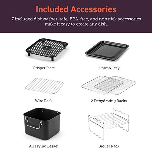 COSORI Air Fryer 6.8Qt, Dual Blaze with 360 ThermoIQ Tech