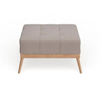 Christopher Knight Home Carson Lund Mid-Century Tufted Fabric Square Ottoman