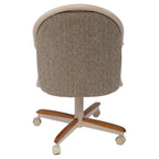 Casual Dining Cushion Swivel-and-Tilt Rolling Caster Chair
