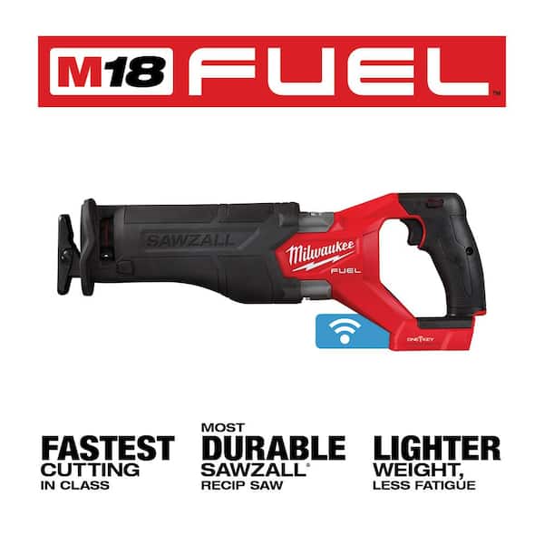 M18 FUEL ONE-KEY 18V Lithium-Ion Brushless Cordless SAWZALL Reciprocating Saw (Tool-Only)