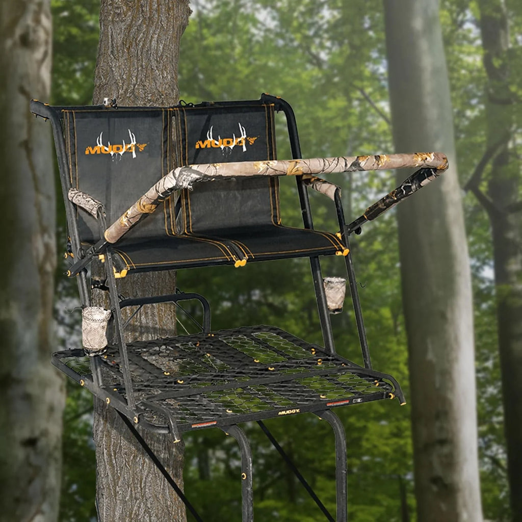Ladder Tree Stand, 20ft, 500lb Capacity, 2-Person