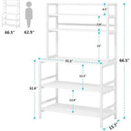 5-Tier Kitchen Baker's Rack with Storage - Microwave Oven Cart