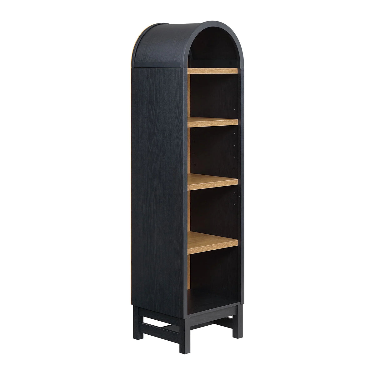 Better Homes & Gardens Juliet Narrow Arch Bookcase, Deep Green and Light Honey