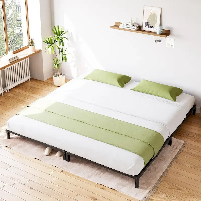 Sturdy Metal Platform Bed Frame - No Box Spring Required