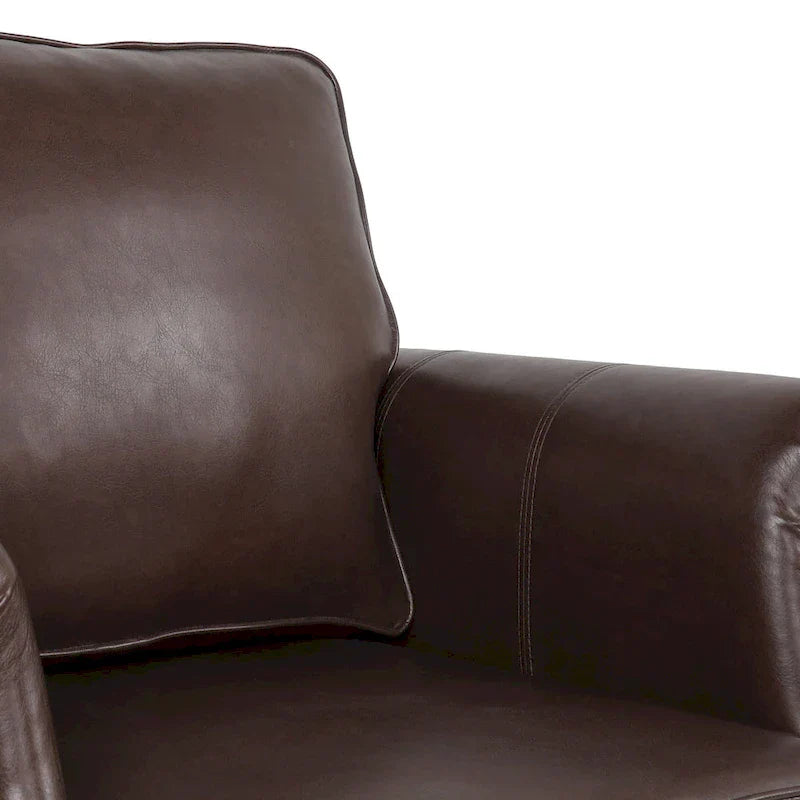 Christopher Knight Home Dowd Faux Leather 3-Piece Club Chair and Sofa Set