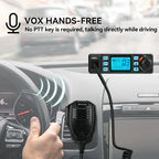 MB1 CB Radio[with CB Antenna], AM/FM CB Mobile Radio Bundle with Coaxial Cable, 40 Channel Base Station, Noise