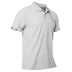 Men's Light Gray Short Sleeve Polo