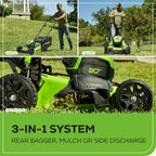 80V 21-Inch Brushless Cordless Lawn Mower