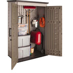 Rubbermaid garden shed, model 2025, 52 cubic feet (approx. 1.47 m3), weatherproof, lockable doors