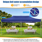 HOTEEL 10x15 Heavy Duty Canopy Tent ,Pop up Canopy for Parties Wedding,Commercial Easy up Gazebo with Roller Bag,UV 50+ &,White