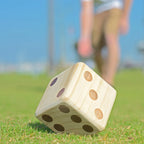 Giant Wooden Playing Dice Set | 2.5" / Natural Wood