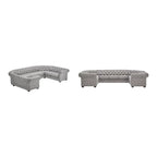 Gdansk 9-Person U-Shaped Chesterfield Sectional Sofa