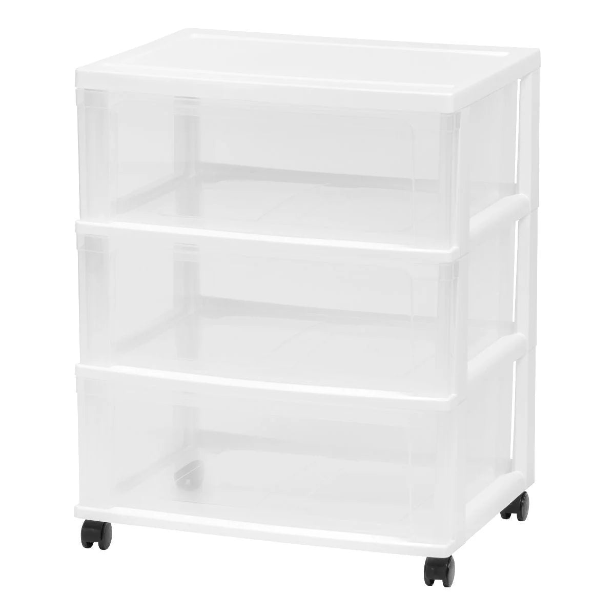 Wide Storage Chest - 3 Drawers | White