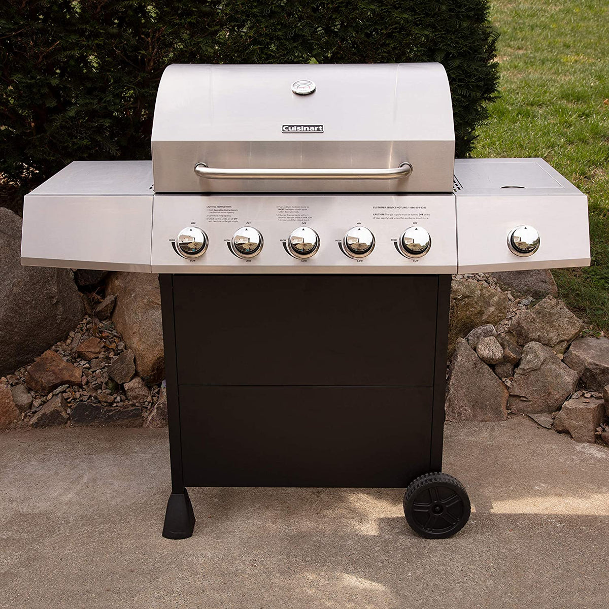 CGG-8500 Five-Burner Gas Grill with Side Burner
