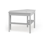 SEI Furniture Crescent Corner Desk in White Birch