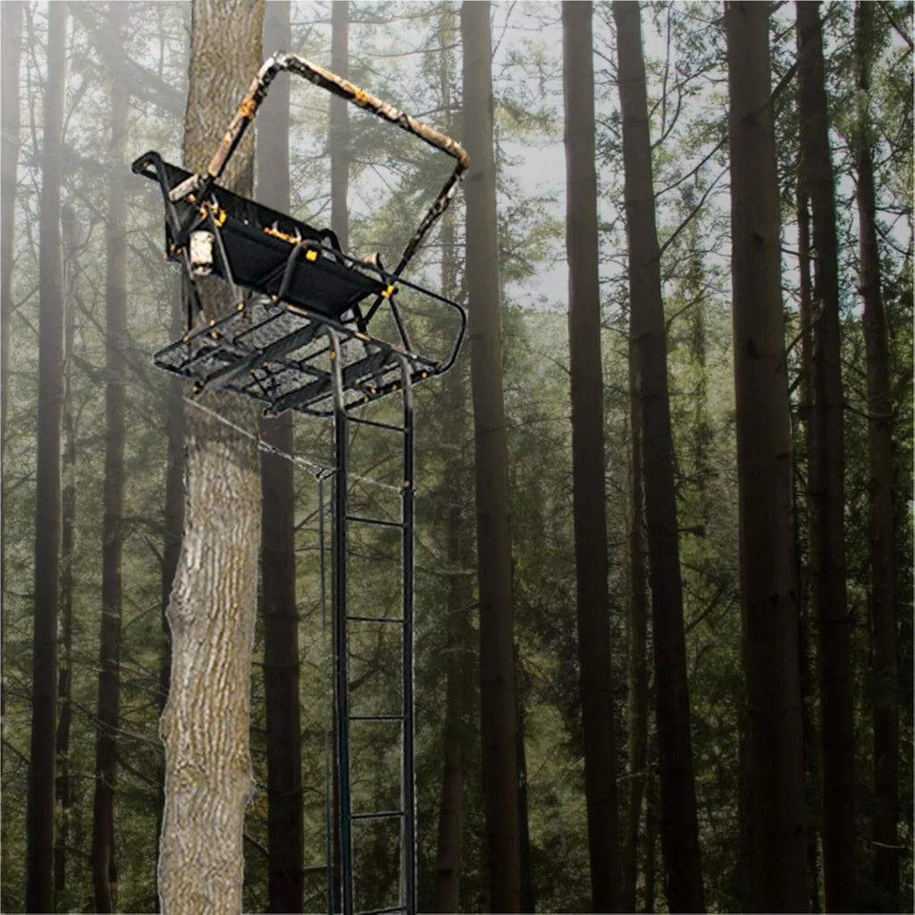 Ladder Tree Stand, 20ft, 500lb Capacity, 2-Person
