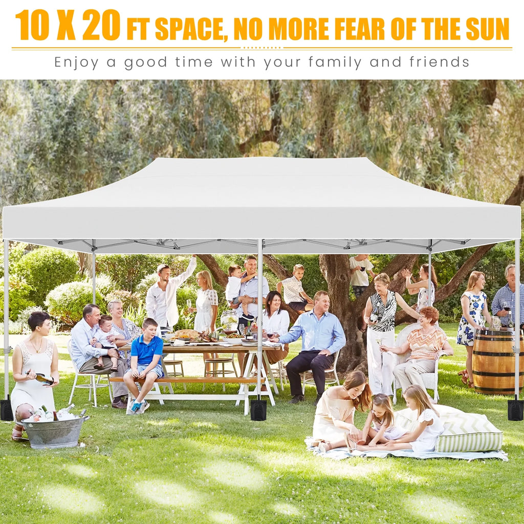 Hoteel 10x15 Heavy Duty Canopy Tent with 4 Sidewalls,Pop up Canopy for Parties Wedding,Commercial Easy up Gazebo with Roller Bag,UV 50+ &,Black