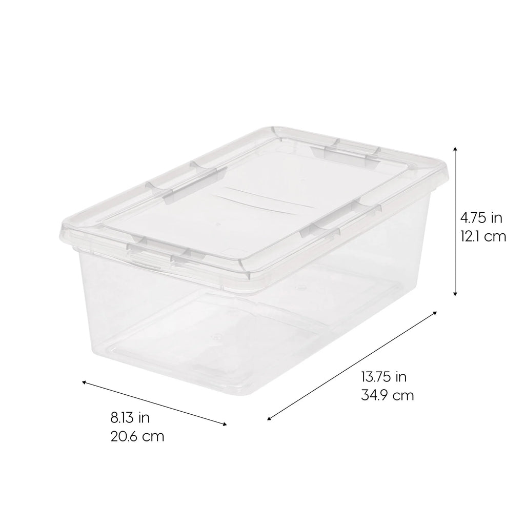 Clear Storage Box - 6.7 QT 12PC