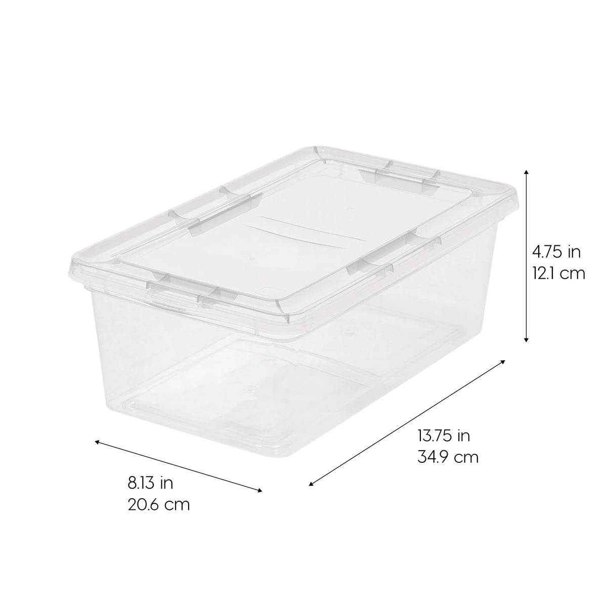 Clear Storage Box - 6.7 QT 12PC