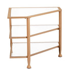 SEI Furniture Jensen Metal Corner TV Stand for Screens up to 33.25 inches