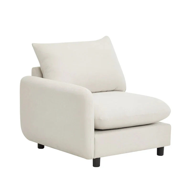 Oversized Modular Sectional Sofa with Plush Cushions and Flexible Layout