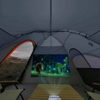 UNP Camping Tent 10-Person-Family Tents, Parties, Music Festival Tent, Big, Easy Up, 5 Large Mesh Windows, Double Layer, 2 Room, Waterproof, Weather Resistant, 18ft x 9ft x78in