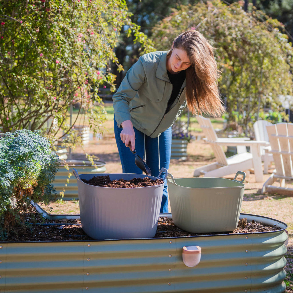 Vego FlexTrug - 12 Gallon Tub | Fog Gray