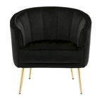 Randolf Velvet Accent Chair in Silver Orchid