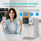 IKT Countertop Hot and Cold Reverse Osmosis Water Dispenser Cooler, Fast Heating, Adjustable Temperature, Dispensing Volume Options