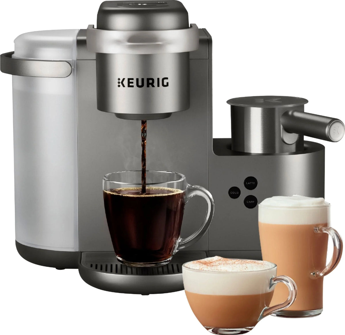 Keurig K-Cafe Special Edition Single Serve K-Cup Pod Coffee Maker with Milk Frother - Nickel 5000200558