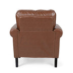 Christopher Knight Home Dowd Faux Leather 3-Piece Club Chair and Sofa Set