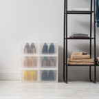 Wide Front Entry Stackable Shoe Box 6 Pack | TALL