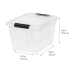 Stack & Pull Storage Box - 19 QT 4 Pack
